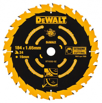 Пильный диск Dewalt EXTR 184/16 1.65 24 WZ +18" DT10302-QZ