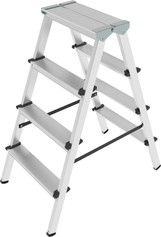 Стремянка Новая высота алюминиевая двухсторонняя NV1120 2*5 ступ. 80мм 1120205