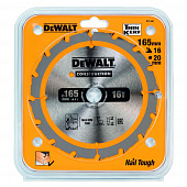 Пильный диск Dewalt CONSTRUCT 165/20 16 ATB +24° DT1948-QZ