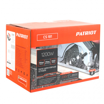 Пила циркулярная PATRIOT CS 181 190301608