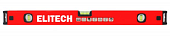 Уровень Elitech 320101 пузырьковый 40см.,магнитный, 3глазка, зеркальный глазок, погрешность 0,5 мм/м