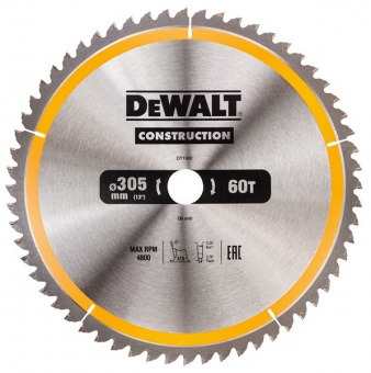 Пильный диск Dewalt CONSTRUCT 305/30 60 АТВ -5* DT1960-QZ