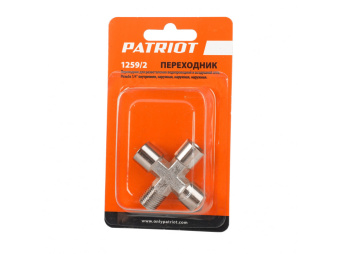 Переходник PATRIOT 1259/2 (крест 1/4" FMMM) 830900015