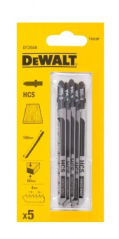 Пилки для лобзиков DEWALT дерево HCS TD101DP DT 2049-QZ