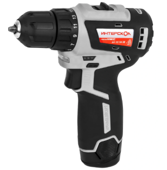 Шуруповерт аккумуляторный ИНТЕРСКОЛ ДА-10/12В МиниМАКС (Li-ion, картон, БЕЗ АКК. и ЗУ) 687.0.0.70