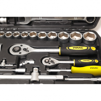 Набор инструмента 1/4"-1/2" 82 предмета, 6-ти гранные (4-32мм) WMC TOOLS 4821-5
