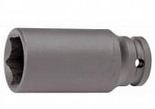 Головка ударная высокая Force 6-ти гранная 19мм 1/2" 4458519-F