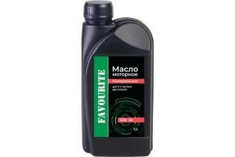 Масло FAVOURITE минеральное SAE 30 для 4-такт. двигателей 1л.