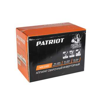Сварочный аппарат инверторный PATRIOT WM 230 D MMA 605302023