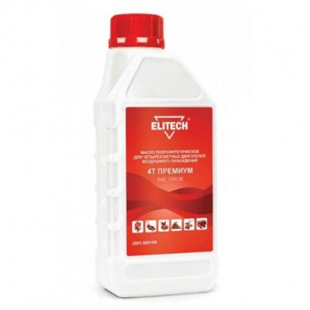 Масло Elitech 2001.000100 полусинтетическое 4-х тактное, 1 литр 173279 10 шт
