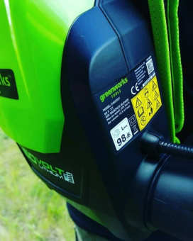 Воздуходув ранцевый Greenworks GD60BPB  2402307 без АКБ и ЗУ