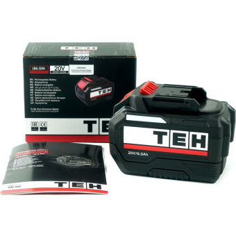 Аккумулятор TEH LB6.0Ah 20V 10C (20В 6Ач, LI-ion, с функцией индикации заряда)
