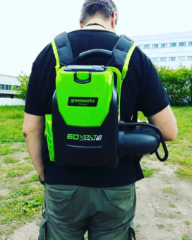 Воздуходув ранцевый Greenworks GD60BPB  2402307 без АКБ и ЗУ