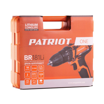 Дрель-шуруповерт PATRIOT BR 181 Li THE ONE  180201425
