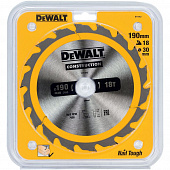 Пильный диск Dewalt CONSTRUCT 190/30 18 АТВ +20* DT1943-QZ