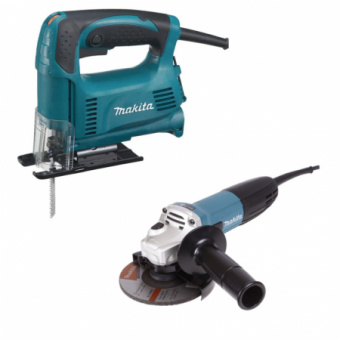 Набор инструмента Makita DK 0122 лобзик 4326 и УШМ GA 5030 