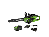 Пила цепная аккум. Greenworks GD40CS15K2  2005707UA