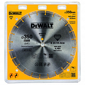 Алмазный круг сегментный универсальный DeWalt 350*25,4*20мм DT40213-XJ  