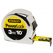 Рулетка измерительная STANLEY MICRO POWERLOCK, 3 м.,  0-33-522