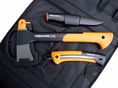 Топор туристический Fiskars X7+пила садовая+нож