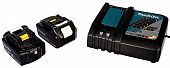Аккумулятор+зарядное устройство  Makita DC18RC-1шт+BL1850B-2шт,18В, 5.0Ач, Li-ion, MakPac 185935