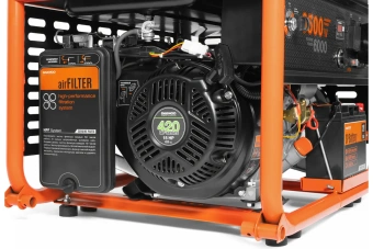 Генератор бензиновый GDA 7500 DFE DAEWOO(6.5/6.0кВт, 230В,425см3,15л.с.,БЕНЗИН+ГАЗ, 30л,2х230В, 79кг