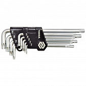 Набор ключей Vorel Torx Г-обр. 9шт (Т10-Т50) 56478-V