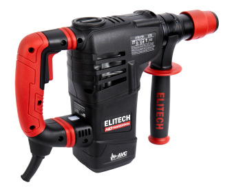 Перфоратор Elitech HD RH 1130E (SDS-plus;AVC;1100Вт;30мм;2реж;3.5Дж;2250/3320/3970уд/мин;4.9кг;чем)