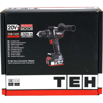 Дрель ударная аккумуляторная 20V (без АКБ и ЗУ) TEH TDBL1520