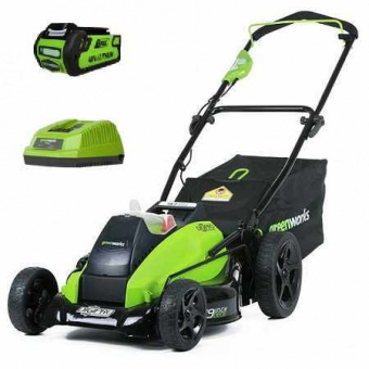 Газонокосилка аккумуляторная Greenworks GD40LM45  2500407UВ