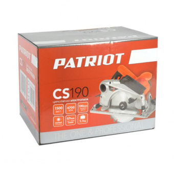 Пила циркулярная PATRIOT CS 190  190301640