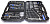 Набор инструмента HOGERT 222 предмета  3/8", 1/2", 1/4" (4-32мм) НТ1R244 16915