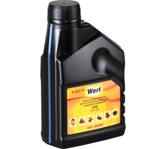 Масло WERT 2001.000800 4TD, полусинт., д\4-х такт.двиг., возд.охлаждение, 0.6л, SAE 10W40   200365