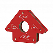 Магнитный уголок Elitech 0606.017700 усилие(max)=35кг,углы=45/90/135,  195308