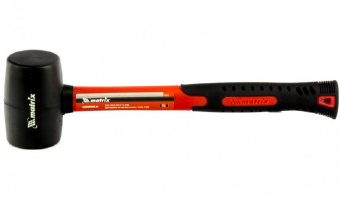 Киянка Matrix резиновая черно-белая фиброглас ручка 225гр 11175