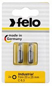 Бита Felo Torx 20X25, серия Industrial, 2 шт в блистере 02620036