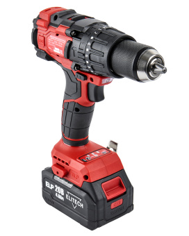 Шуруповерт аккум. Elitech ДА 21 УБЛ2 (ударн.,20В,2х4.0Ач,ELP,БЗП-13мм,0-500/2100об/мин,120Нм,1.3кг)