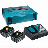 Аккумулятор +зарядное устройство Makita DC18RC+BL1850B, 18В, 5.0Ач, Li-ion, MakPac 198311-6
