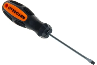 Отвертка АвтоДело шлицевая 75*3,0 с кругл. стержнем 30707-АД