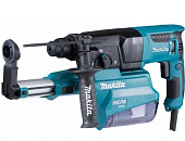 Перфоратор Makita HR 2652 (SDS+, 800Вт, 3реж., 2,9Дж, 0-4600у/м, 3,0кг, чем, пылеотсос)