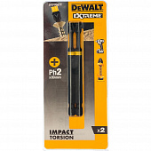 Биты ударные DeWalt  IMPACT TORSION PH2, 85мм, 2штуки DT70567Т-QZ