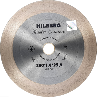 Диск алмазный отрезной TRIO DIAMOND 200*25,4 Hilberg Master Ceramic HM505