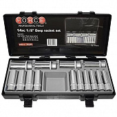 Набор головок 1/2" 14 пр (10-32, 12-ти гранные) Force 4143-9-F