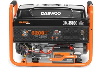 Генератор бензиновый GDA 3500E DAEWOO (3.2/2.8кВт, 230В, 208см3, 7.0л.с., 18л., 2х230В, 1х12В, 40кг)