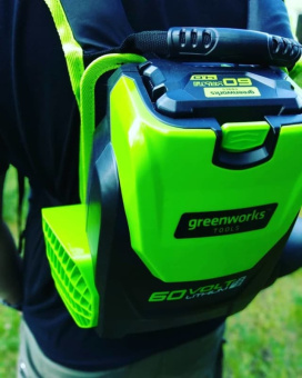 Воздуходув ранцевый Greenworks GD60BPB  2402307 без АКБ и ЗУ