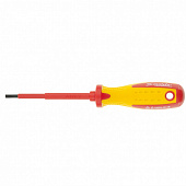 Отвертка Insulated SL4,0*100 мм СrMo до 1000В, Matrix Professiona,l 2х-компонентная рукоятка