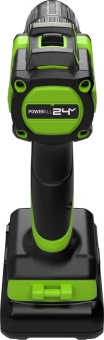 Дрель-шуруповерт аккумуляторная GREENWORKS DD345 24V, АКБ 2Ач и ЗУ 3708307CUA