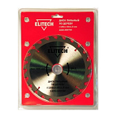 Диск пильный Elitech 185*30*1.6мм, 24зуба, дерево 1820.000700