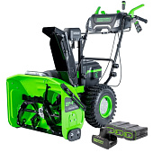Снегоуборщик аккум. Greenworks GD82ST56 (82V, 61 см,самоходный, бесщет,с АКБ и ЗУ) 2602807UF3