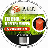 Леска  P.I.T. для триммера 2,0мм*15м крученая Р0242015 